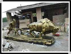 農(nóng)耕拾荒牛銅雕塑 農(nóng)耕拾荒牛銅雕塑