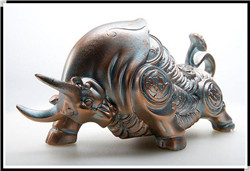 鑄造低頭銅牛雕塑 鑄造低頭銅牛雕塑