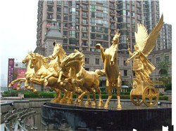 廣場銅馬雕塑 廣場銅馬雕塑