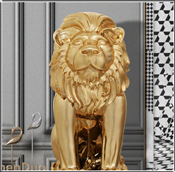 酒店銅獅子擺件 酒店銅獅子擺件