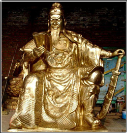 大型鎏金關(guān)公銅雕 大型鎏金關(guān)公銅雕