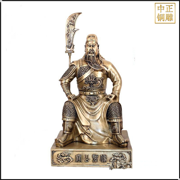 銅關(guān)公雕塑鑄造 銅關(guān)公雕塑鑄造