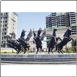 廣場(chǎng)銅奔馬雕塑