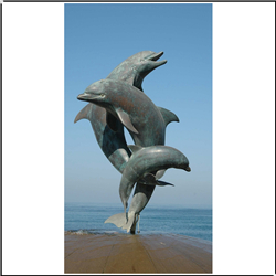 廣場(chǎng)海豚雕塑 廣場(chǎng)海豚雕塑