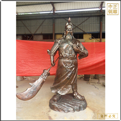 寺廟銅關(guān)公雕塑 寺廟銅關(guān)公雕塑