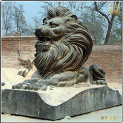 廠家批發(fā)寺院銅獅子 廠家批發(fā)寺院銅獅子