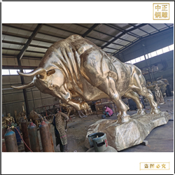 5米開荒銅牛雕塑 5米開荒銅牛雕塑