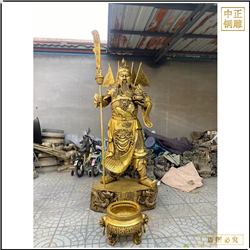 貼金1.8米銅關公定做 貼金1.8米銅關公定做