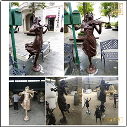 銷售室外拉小提琴人物雕塑 銷售室外拉小提琴人物雕塑