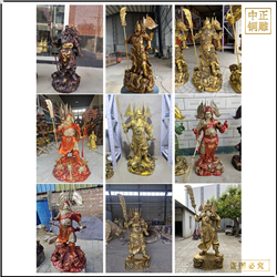 拿刀關(guān)公像鑄造 拿刀關(guān)公像鑄造