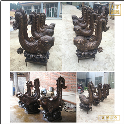 各種銅魚雕塑鑄造 各種銅魚雕塑鑄造