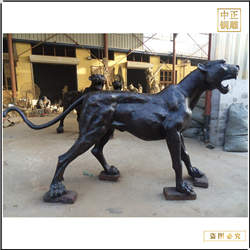 景觀金錢(qián)豹銅雕塑鑄造價(jià)格