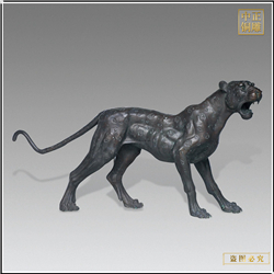 金錢(qián)豹銅雕塑鑄造加工