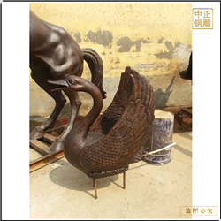 草坪商場(chǎng)銅天鵝擺件 草坪商場(chǎng)銅天鵝擺件