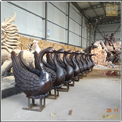 批量批發(fā)黃銅天鵝雕塑擺件 批量批發(fā)黃銅天鵝雕塑擺件