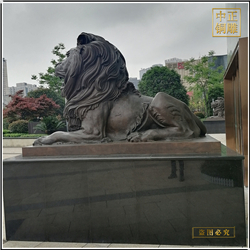 制作酒店門口銅獅子 制作酒店門口銅獅子