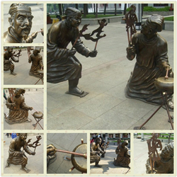 步行街雕塑皮影戲 步行街雕塑皮影戲