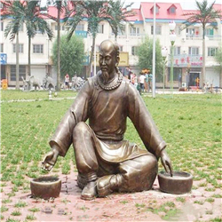 中醫(yī)抓藥雕塑 中醫(yī)抓藥雕塑