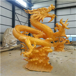 酒店大型龍騰虎躍雕塑 酒店大型龍騰虎躍雕塑