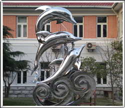 小區(qū)海豚雕塑 小區(qū)海豚雕塑